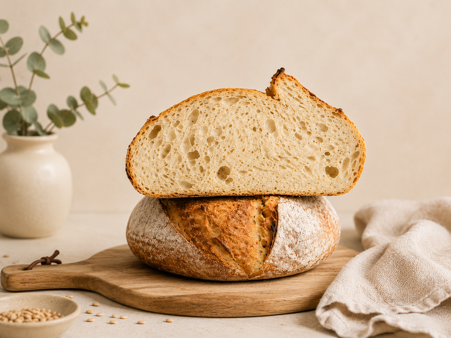 Dinkel Sauerteigbrote