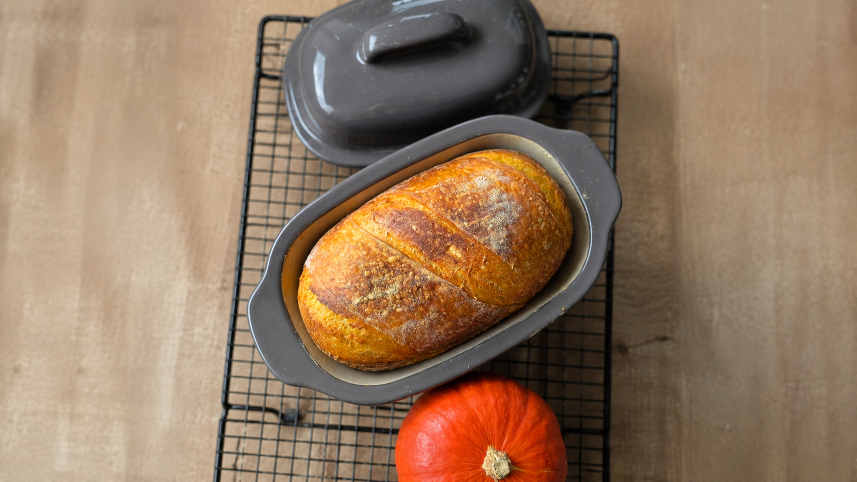 Kürbis Sauerteigbrot